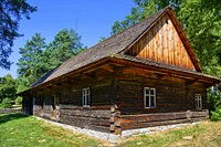 Old cabin in the countryside. Free public domain CC0 photo.