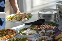 Slad buffet, food image. Free public domain CC0 photo.