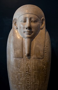 Egyptian god sculpture. Free public domain CC0 image.