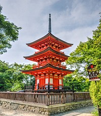Kiyomizu temple in Japan. Free public domain CC0 photo.