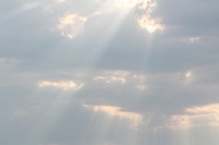 Sunbeam sky background. Free public domain CC0 photo.