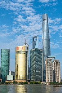 Pudong city in Shanghai, China. Free public domain CC0 photo.