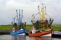 Fishing boats at dock. Free public domain CC0 photo.