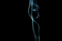 Smoke on black background. Free public domain CC0 image.