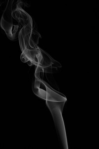 Smoke on black background. Free public domain CC0 image.