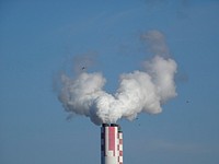 Power plant, smoke image. Free public domain CC0 photo.
