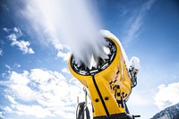 Snow machine in action. Free public domain CC0 photo.