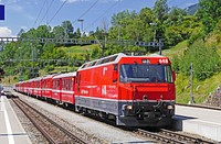 Train in train station. Free public domain CC0 photo.