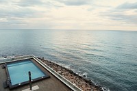 Sea side swimming pool. Free public domain CC0 photo.