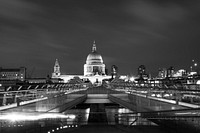 St Paul's cathedral architecture. Free public domain CC0 image.