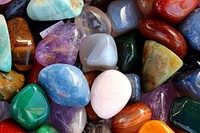 Bundle of colorful stones. Free public domain CC0 image.