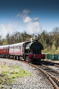 Steam train. Free public domain CC0 photo.