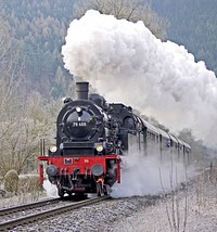 Steam train. Free public domain CC0 photo.