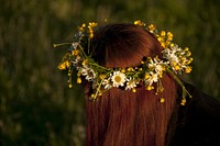 Flower crown. Free public domain CC0 photo.