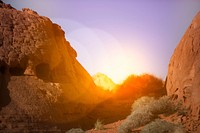 Beautiful sunset background. Free public domain CC0 photo.
