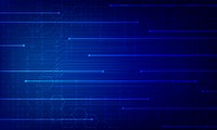 Blue technology and data background