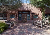 Entrance to the Hermosa Inn, a secluded hotel, restaurant, and lounge &mdash; or &ldquo;boutique hideaway&rdquo; in the words of its owners &mdash; in Paradise Valley, a prosperous suburb outside Phoenix, Arizona.