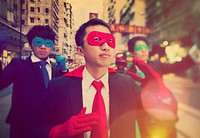 Chinese ethnicity business superheroes.