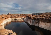 Aerial view of Lake Powell, near Page, Arizona.