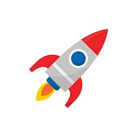 Illustration of a rocket icon