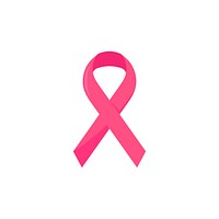Illustration of breast cancer awareness ribbon