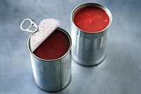 Free close up tinned tomatoes, public domain CC0 photo