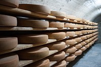 Free cheese in storage image, public domain food CC0 photo.