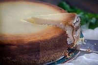 Free homemade basque cheesecake image, public domain CC0 photo.