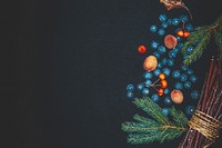 Free Christmas berries image, public domain CC0 photo.