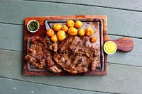 Free beef steak image, public domain food CC0 photo.