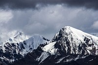 Free snowy mountain image, public domain landscape CC0 photo.