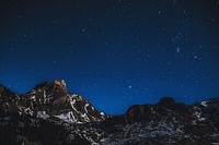 Free starry night, nature image, public domain scenery CC0 photo.