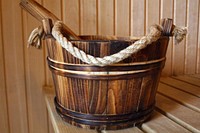 Sauna Bucket. Free public domain CC0 image.