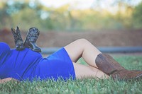 Woman in Cowboy Boots 