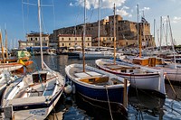 Free sailboats at dock image, public domain CC0 photo.