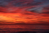 Free afterglow sky image, public domain scenery CC0 photo.