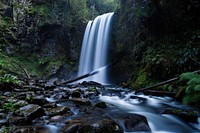 Free waterfall, nature background, public domain CC0 photo.