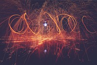 Free light painting image, public domain photography CC0 photo.