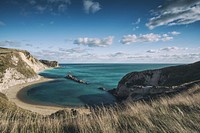 Free rocky coastal area by the ocean public domain CC0 photo.