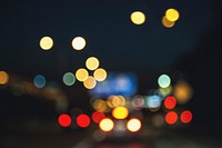 Bokeh city lights, free public domain CC0 image.