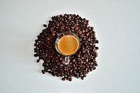 Free coffee beans photo, public domain drink CC0 image.