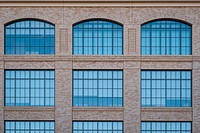 Free building facade windows image, public domain CC0 photo.