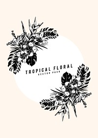 Tropical floral illustration