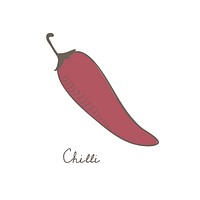 Vector of a chili