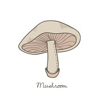 Vector of a mushroom