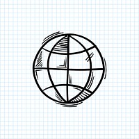 Illustration of global symbol isolated on background