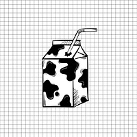 Illustration milk isolated on background
