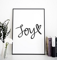 Text Joy in a whiteboard
