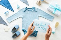 Baby shower themed Best Mom card