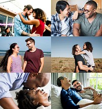 Heterosexual and homosexual romantic images compilation